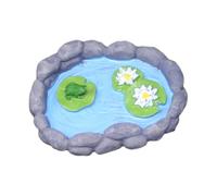 Generico Landscape Ornaments - 4 Inch Resin Mini Garden Decor | Still Life Figurines - Cute frog turtle duck decorations for fairy gardens home living room bedroom or study display