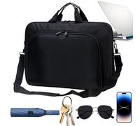 Generico Laptop Bag, Business Work Shoulder Bag, 2.17 Inches Large Capacity Waterproof Organizer with Charger Pocket, File Storage, Computer Carrying Bags for Students and Professional Use