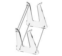 Generico Laptop Cooling Stand, Ergonomic Transparent Detachable Computer Riser, Acrylic, Metal Heat Dissipation Hollow Out Clear Notebook Holder for 10 to 15.6 Inches Notebooks, 7.8x9.8x5.7inches