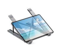 Generico Laptop Docking Station Stand, Adjustable Tablet Riser, 8-in-1 Multiport Adapter with Quick Charging Cooling Base for Notebook Computer Ergonomic Workstation Setup, Desktop Office Home Use
