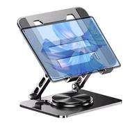 Generico Laptop Stand - 360 Rotating Base, Heat Dissipation Riser, Swivel Computer Support, Professional Tablet Holder, College Study Station, Ergonomic Silver Single Pack