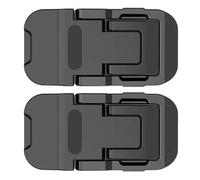 Generico Laptop Stand | Ergonomic Foldable Computer Stand with Adjustable Height, Ventilated ABS Laptop Riser Desktop Book Stands Compatible with Air Pro | Silver, black