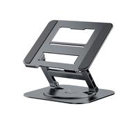 Generico laptop stand, Supporto For Notebook Ruotabile A 360° Riser Da Scrivania Sollevabile In Lega Di Alluminio Compatibile Con Laptop 9,7-17,3 Pollici(Black)