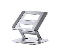 Generico laptop stand, Supporto For Notebook Ruotabile A 360° Riser Da Scrivania Sollevabile In Lega Di Alluminio Compatibile Con Laptop 9,7-17,3 Pollici(Silver)