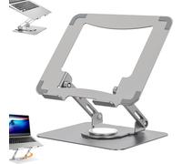 Generico Laptop Stand | Ventilated Laptop Holder for 14-17.3" Tablet, Folding Computer Stand for Living Room, Home, Classroom, Study, Bedroom, Travel (Dark Grey)