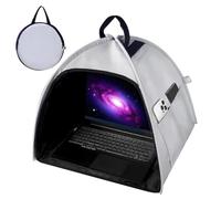 Generico Laptop Sun Shade - Computer Screen Sunblock Tent Style Cover, Heat Reduction Panel, Easy Setup Structure, Compact Storage Build | Privacy Enclosure for Bright Environments, Field Work,