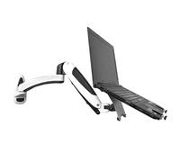 Generico Laptop Wall Mount, Adjustable Laptop Holder, Wall Mounted 2-Section Arm, with Pneumatic Extended Arm - Height Adjustable, Holds Up to 7KG, Fits 10 to 17 Inch Screen
