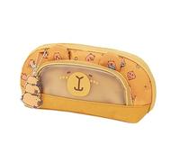 Generico Large Capacity Capybara Pencil Case for Boys Gils, Capybara Pencil Pouch with Compartments, Cute Animal Stationery Organizer with Zipper
