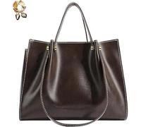 Generico Large Capacity Faux Leather Satchel Handbag,Slouchy Work Tote Bag for Women,Fall Winter Purse Shoulder Bag with Zipper