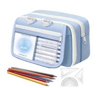 Generico Large Capacity Pencil Case, Compartments 9 Layer Cute Pen Bag | Funny Stationary Pouch for Boys Girls Home School Classroom Office Travel