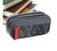 Generico Large Capacity Pencil Case, Double-Layer Pen Organizer Pouch For Ruler, Stationery Bag For Students, Scissors Rubber Travel School Classroom Art Class Office Work Meetings Students