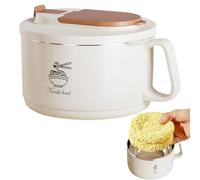 Generico Large Capacity Soup Bowls - 1650ml Anti-Scald Noodle Bowl, Salad Container with Handle, Lunch Meal Prep Bowls, Hot Food Safe Bowl for Home, Office, School, Dorm, Picnic, Camping Use