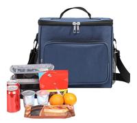 Generico Large Insulated Lunch Bag, Beach Cooler Tote, Waterproof Thermal Lining, Spacious Multi-Pocket Design, Perfect for Keeping Food and Drinks Cold During Hiking, Camping, School
