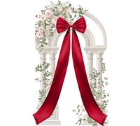 Generico Large Satin Bow 190cm Elegant Reusable Decor with Long Streamers