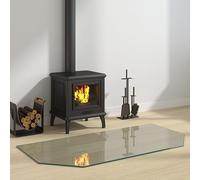 Generico Lastra in Vetro per Caminetto Esagonale 120x60 cm,13.68kg,324144