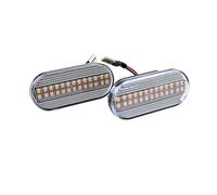 Generico Laterale Indicatore Per Skoda Per Octavia 1U 1996-2010 Affumicato Dynamic Flowing LED Indicatore Laterale Di Direzione(Crystal)