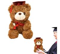 Generico Laurea Orso Bruno Peluche | Orso di laurea 2022 con cappello | di peluche con cappuccio graduato, per laureati delle scuole medie superiori