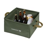 Generico Lavabo da Campeggio Pieghevole - Secchio per Acqua Portatile da 13 Litri 28,5x28,5x16,5 Cm | Rete in PVC A Tre Strati | Design Leggero E : Ideale per La, I Viaggi E L'uso All'aperto