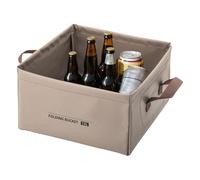 Generico Lavabo da Campeggio Pieghevole - Secchio per Acqua Portatile da 13 Litri 28,5x28,5x16,5 Cm | Rete in PVC A Tre Strati | Design Leggero E : Ideale per La, I Viaggi E L'uso All'aperto