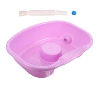 Generico Lavabo per Chioma Posizione Comoda per Collo in Plastica Porpora Facile da Usare per Anziani e Malati per Lavare Chioma a Letto