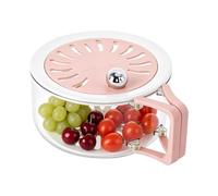 Generico lavafrutta Scolapasta Portatile con Coperchio e Manico | Cestino lavaggio verdure per Frutti di Bosco Insalata Verdure Frigorifero Cucina Campeggio Picnic e Ristorante