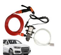 Generico Lavaggio Auto ad Alta Pressione, Kit per Pulizia Veicoli Domestica, Attrezzatura 12V Portatile per Auto Moto Barca Casa