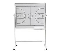 Generico Lavagna Mobile for Coaching Fronte-Retro su Ruote, Lavagna Portatile cancellabile a Secco con pennarelli magnetici e Gomma for tattiche di Basket, Calcio, pallavolo