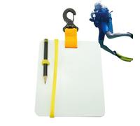 Generico Lavagna per Scrittura Subacquea - Tavoletta Impermeabile con Clip Girevole E | da Immersione per Comunicazioni Chiare, Ideale per Sub, Snorkeling, Apnea, Allenamento E Esplorazioni