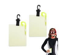 Genérico Lavagna subacquea, attrezzatura impermeabile e luminescente, tavola di comunicazione subacquea, per esploratori principianti in grotte, laghi, snorkeling ed esplorazione subacquea