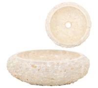 Generico Lavandino 40x12 cm in Marmo Crema-142777