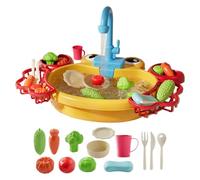 Generico Lavello da con Acqua Corrente Giocattolo Educativo | Finto Lavello Giocattolo per Bambini Ragazze Ragazzi Cortile Spiaggia Campeggio Asilo Bagno Cucina Vacanze Compleanno
