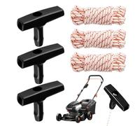 Generico Lawn Mower Pull Cord - T Handle Kit | Nylon Starter Rope
