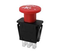 Genérico Lawn Mower Stop Button - Mushroom Shaped Switch, Stable Precision Cutter Deck Accessory Part, Durable Weather-Resistant Construction | Replacement Component For Mowing Efficiency Adults Pro