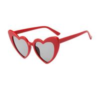 Generico Le donne amano gli occhiali da sole a forma | Occhiali da sole alla retrò oversize alla a forma di amore,Protezione UV Occhiali retrò stile cuore da colorati per feste, festival, vacanze