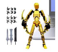 Generico Le Figurine d'azione,I Giunti Articolati Stampato in 3 Dimensioni Giocattolo Assemblabile - le Piccole Action Figures,per il Compleanno, Natale, Amici, Ragazzi, Bambini, Anime e Film