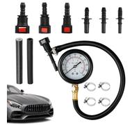 Generico Leak Down Tester - Complete Automotive Kit with Multiple Adapters | Precise Car Motorcycle Truck Cylinder Compression Tester Tool for Garage Workshop Vehicle Engine Diagnostics
