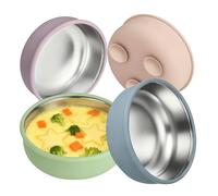 Generico Leak Proof Feeding Supplies | Suction Bowl | 4 Pieces Detachable Non Slip Container For Nursery Feeding Family Weaning Kitchen Home Personal Mealtime Dining