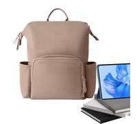 Generico Leather Diaper Bag Backpack, Water-Resistant PU Travel Daypack, 16.14x13.78x7.87 inches Stylish Spacious Toddler Diaper Pack For Moms And Dads, Unisex Baby Care Organizer