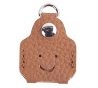 Generico Leather Key Covers Caps - Smiling Face Pattern | Leather Key Protector For Women Men Homeowners Travelers Professionals Students Home Office Apartment Dorm Daily Commute Travels