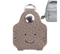 Generico Leather Key Protector - Home Key Cover - Smiling Face Pattern, For Men Homeowners Travelers Professionals Students Home Office Apartment Dorm Daily Commute Travel Shopping