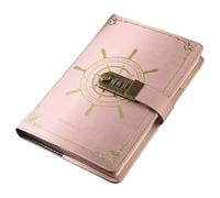 Generico Leather Notebook Journal - Password Nautical Lock with Card Slot Pen | Locked Note Book Journals for Teen Girls Women Men Home Office School Dorm Travel Birthday Christmas