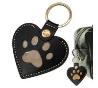 Generico Leather Pet Keepsake, Personalized Hair Memory Keychain, Handcrafted Charm with Pet Hair Holder, Gift for Girlfriend Wife Sister Teens Girls Family Friends Coworkers, Stylish Accessory