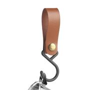 Generico Leather S Hooks,Home Keychain Storage Hanger | Leather S-Hooks Coat Clothes Hookss for Camping Outdoor Hookk Hanger Ho0ks for Closet, Pots, Pans, Car
