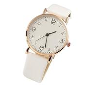 Generico Leather Strap Watch Women, Classic Quartz Ladies Wrist Watch, Compact Analog Timepiece with Soft Strap for Comfortable Fit, Fashion Accessory with Clear Display for Business Trip