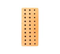 Generico Leather Tool Holder, 30 Hole Portable Organizer, Wooden Base Craft Storage Rack for Precision Tools, Workshop Display Stand, Tool Organization for Woodworking Jewelry Repair Carving Use