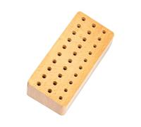 Generico Leather Tool Holder - Punch Holder Tool | 30-Hole Wood Portable Organizer | Leather Working Tools Holders | for Machinist Woodworking Workshop Hobby Repair Electronics Jewelry