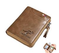 Generico Leather Zipper Wallet For Men - Blocking, Large Capacity Design