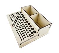 Generico Leatherworking Tool Rack - Wooden 26x22x10cm 500g | 2 Slots 103 Holes Tool Stand | Organizer for Leatherworking Punch Tools And Workshop Storage And Hello To Easy Access