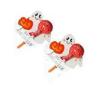 Generico Lecca-Lecca-Lecca di Halloween 50 Pezzi Porta Lecca-Lecca di Zucca Fantasma di Halloween Forniture per Feste Dolcetto o Scherzetto Confezione di Caramelle