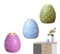 Generico LED a di Pasqua - 3 Pezzi Profumate In Intagliate A Batteria,Di Pasqua A Forma Di - per Casa Appartamento Festa Centrotavola Camera